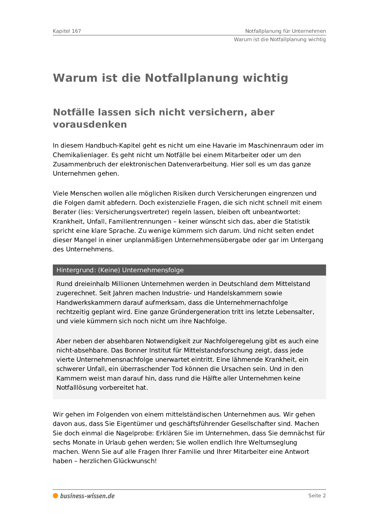 Notfallplanung Fur Unternehmen Management Handbuch Business Wissen De